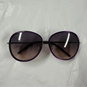 TOD’s Womens Purple Oval Oversized Sunglasses TO9046